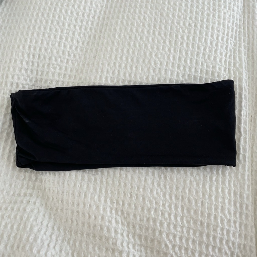 Top Shop black bando bikini top. Size 6 (US).